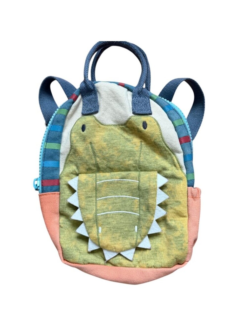 Mud Pie Alligator BackPack-10 inx4 inx7 in-Fair Condition